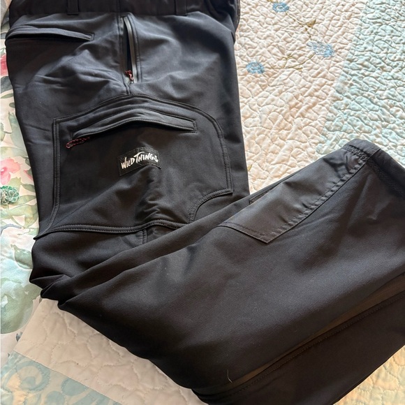 Wild Things Soft Shell Polar Fleece Lined Cold Weather Pants Unisex Large - Picture 1 of 9